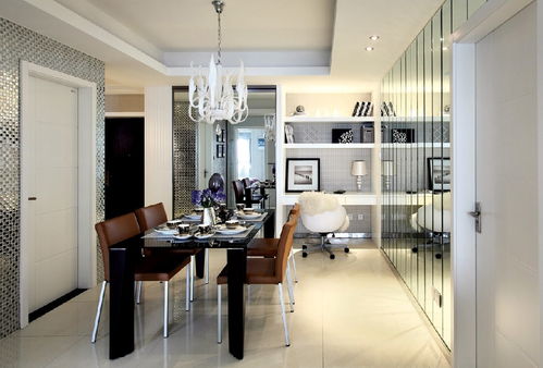 镜面空间，简约生活——151平现代简约二居室装修实景赏析